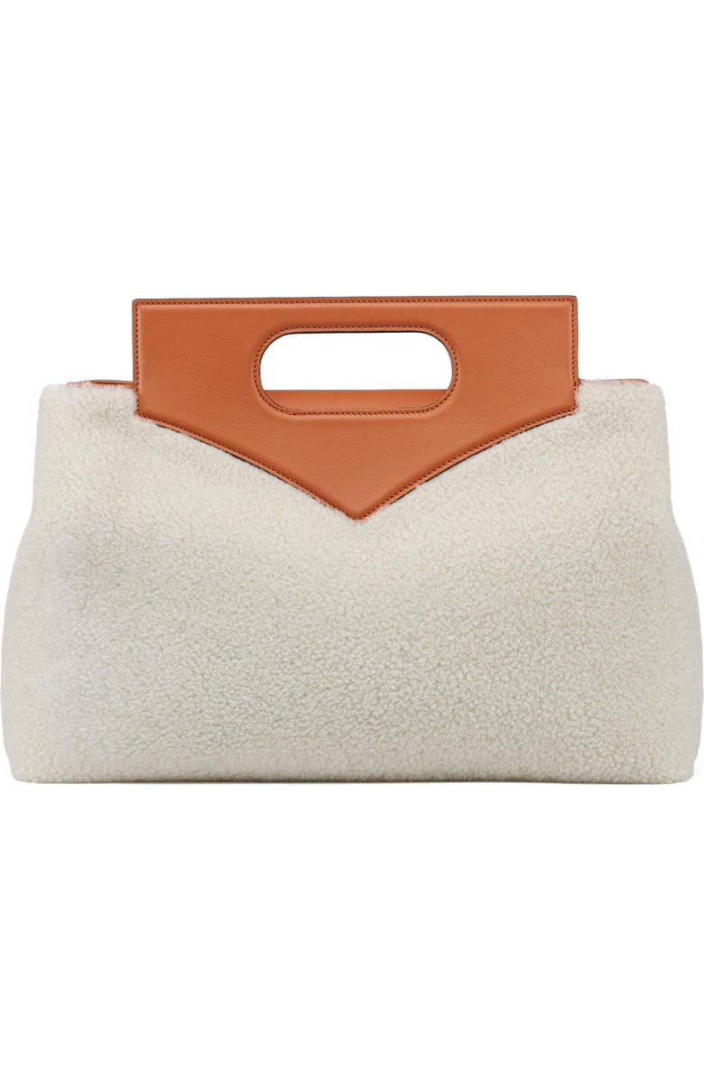 MCM Soft Diamond Shoulder Bag in Shearling and Leather, Alternate, color,