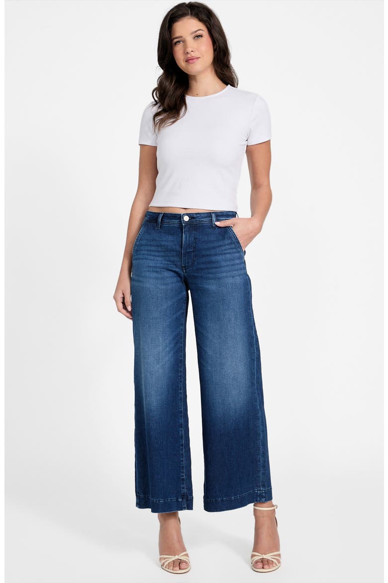 Zoya Crop Wide Leg Jeans, Alternate, color, CHEVAL