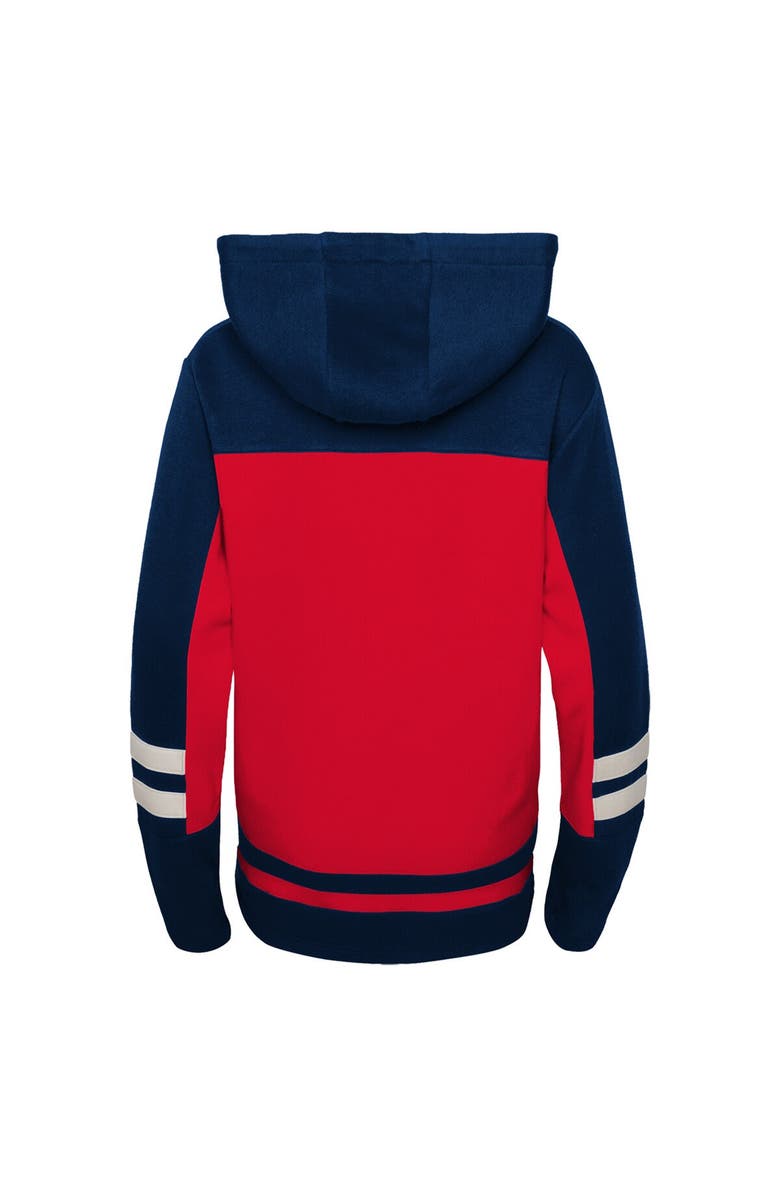 Outerstuff Youth Red Washington Capitals Ageless Revisited Lace-Up V-Neck Pullover Hoodie, Alternate, color, Red