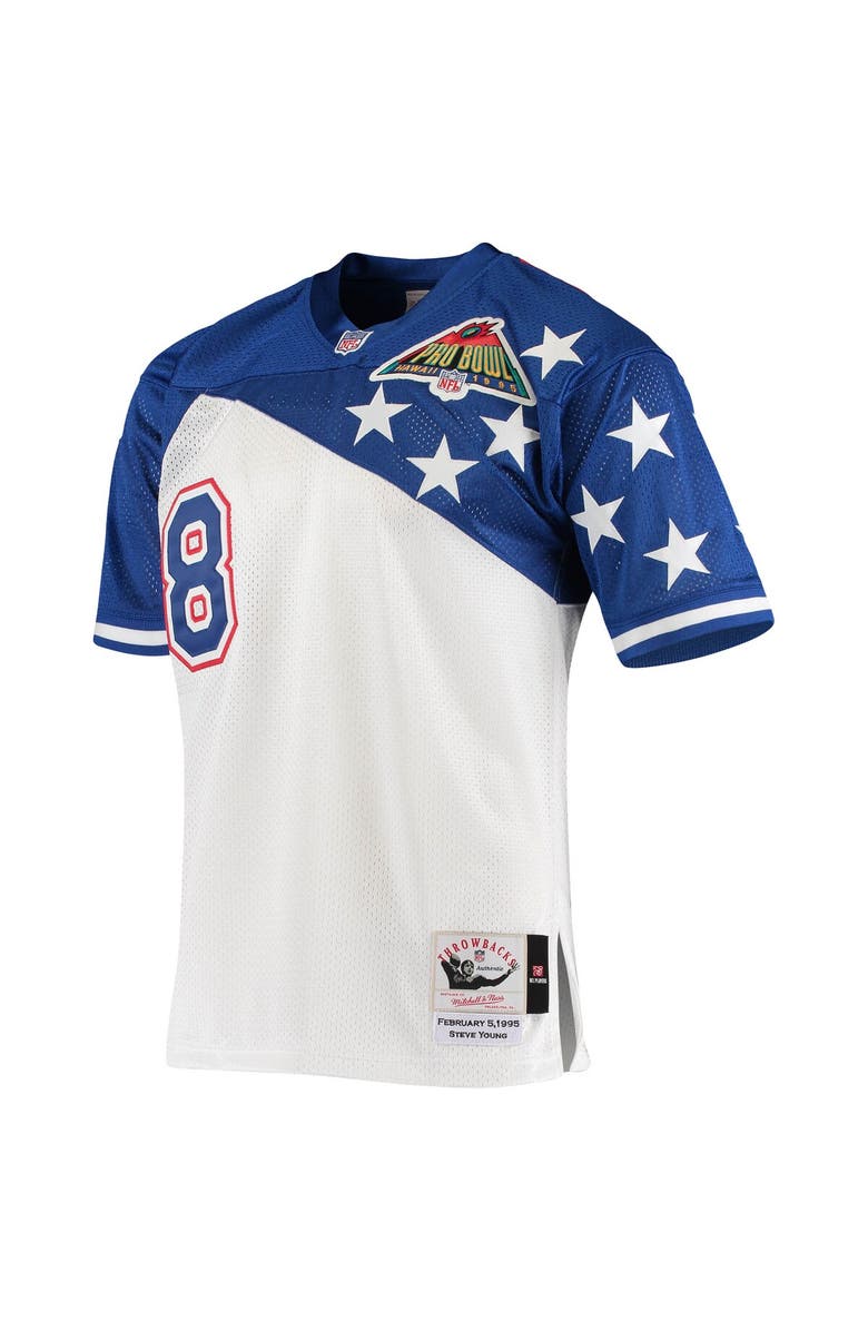 Mitchell & Ness Men's Mitchell & Ness Steve Young White/Blue NFC 1994 Pro Bowl Authentic Jersey, Alternate, color, White