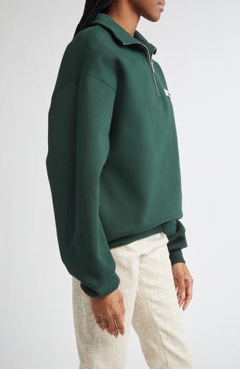 The Gros Grain Cotton Fleece Zip Sweatshirt