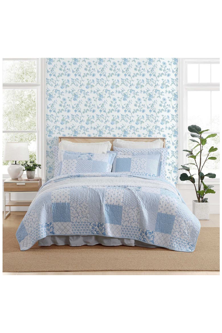 3-Piece Comforter & Sham Quilt Set, Alternate, color, BLUE