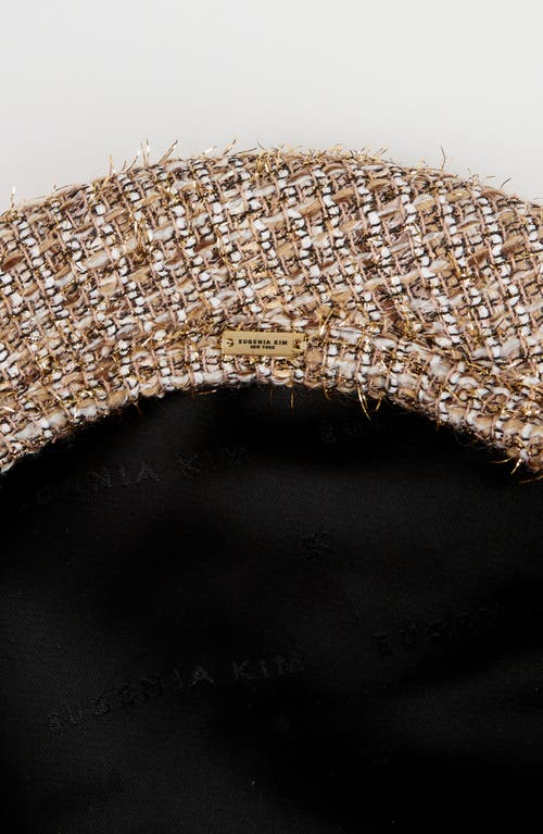 Eugenia Kim Carter Tweed Beret In Brown
