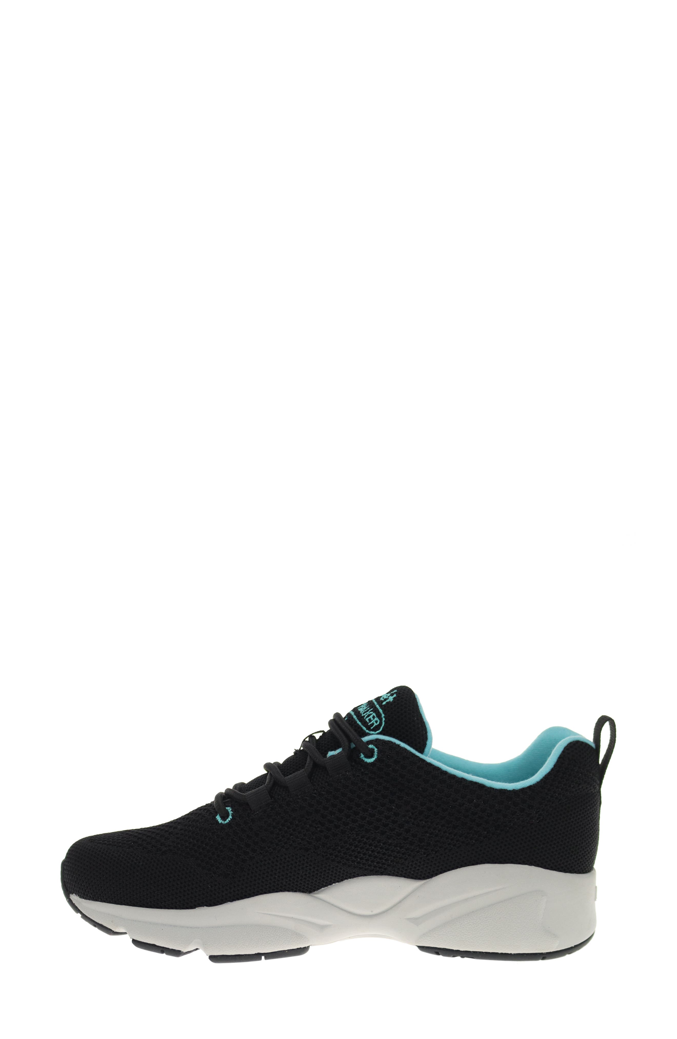 Stability Fly Sneaker, Alternate, color, BLACK/ AQUA