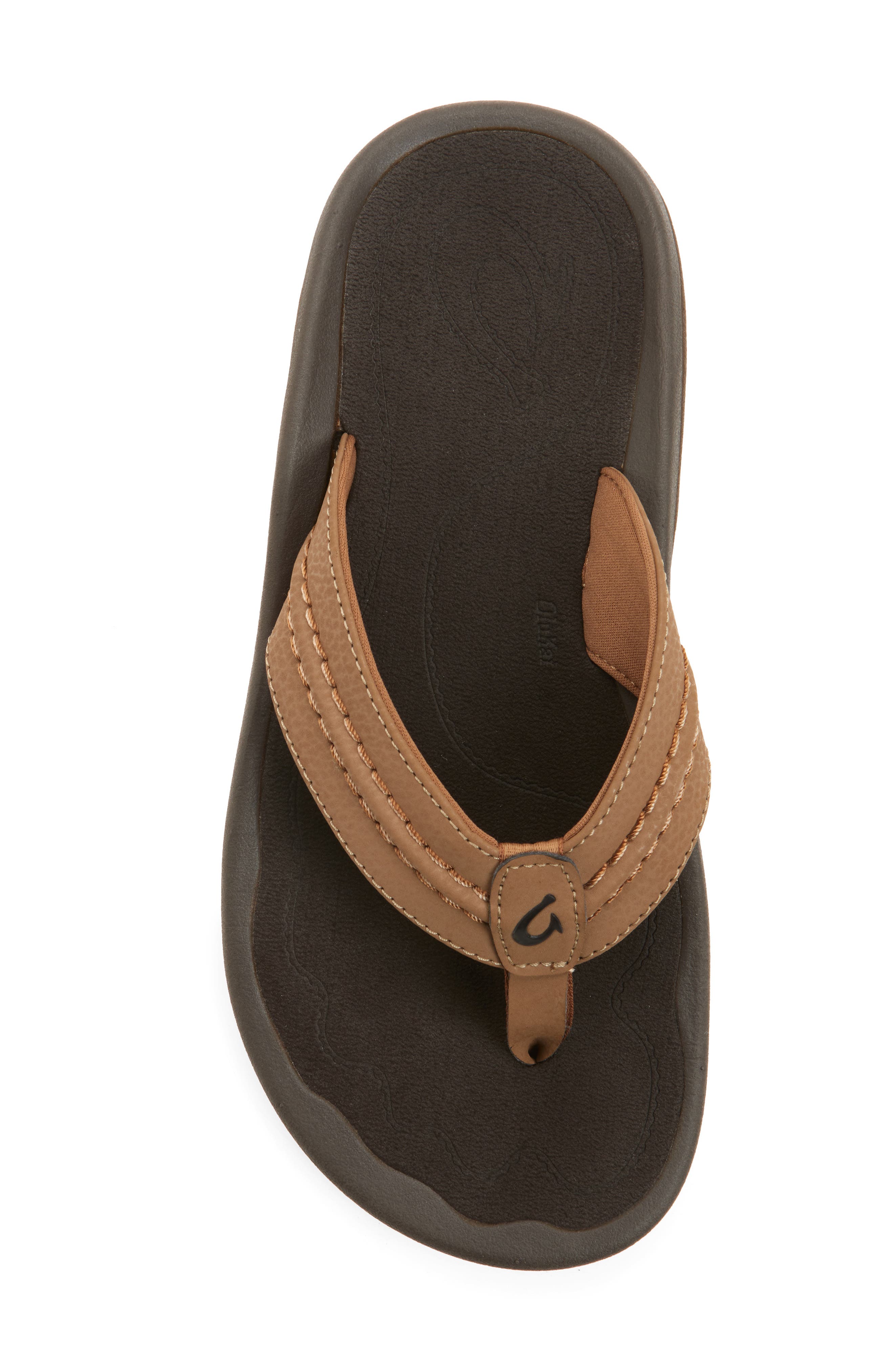 OluKai Hokua Flip Flop, Alternate, color, Rock / Black