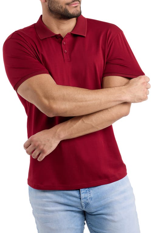 X-ray Xray Stretch Cotton Rib Polo In Red