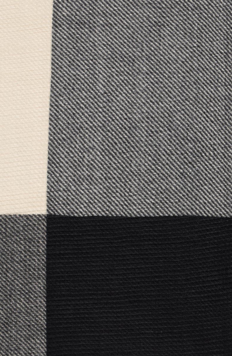 MODENA Colorblock Scarf, Alternate, color, Black/ White