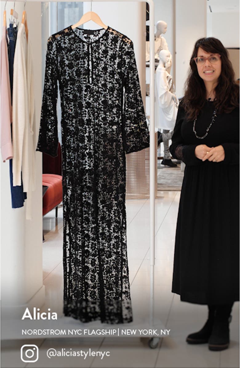 Della Lace Long Sleeve Midi Dress, sales video thumbnail