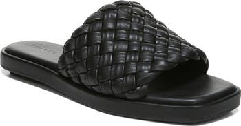 Vince Rumi Woven Leather Slide Sandal (Women) | Nordstrom