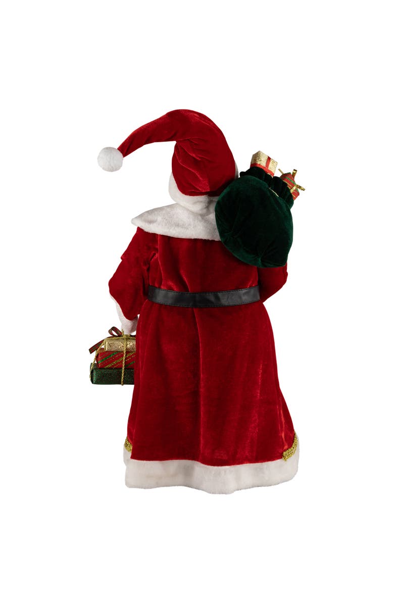 Northlight Nordic Style Santa Claus with Gifts Christmas Figure - 24", Alternate, color, Red