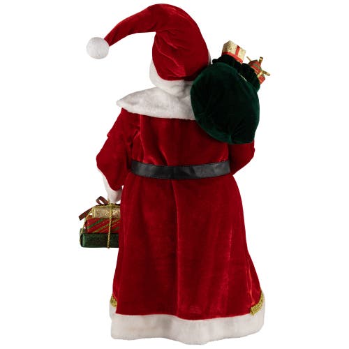 Northlight Nordic Style Santa Claus With Gifts Christmas Figure In Multi