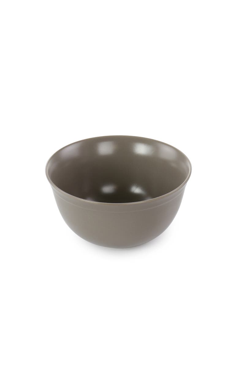 Gibson Home Siam 12 Piece Round Stoneware Dinnerware Set, Alternate, color, Grey