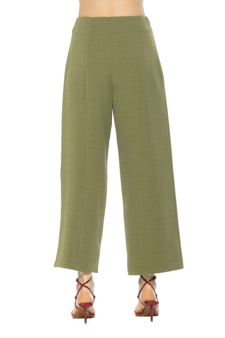 Amari High Waist Wide Leg Pants, Alternate, color, SAGE