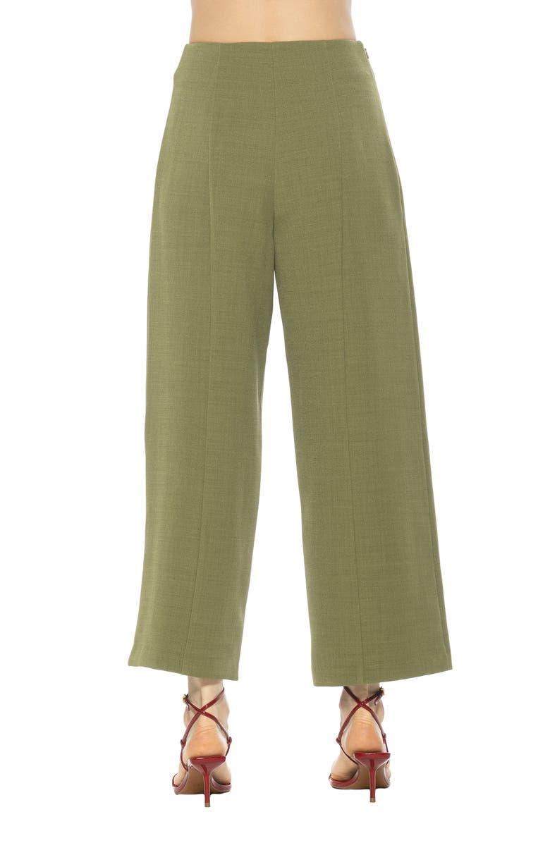 Alexia Admor Amari High Waist Wide Leg Pants, Alternate, color, Sage