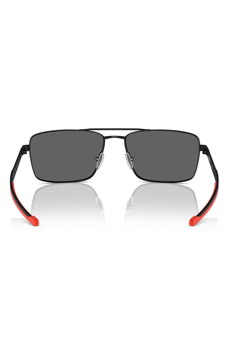 Scuderia Ferrari 60mm Rectangular Aviator Sunglasses, Alternate, color, 