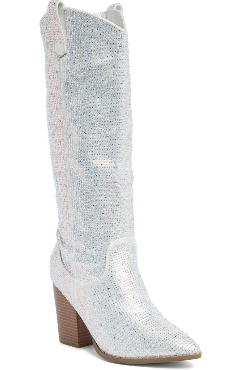 TOP GUY SHOES Imogen Embellished Western Boot, Main, color,