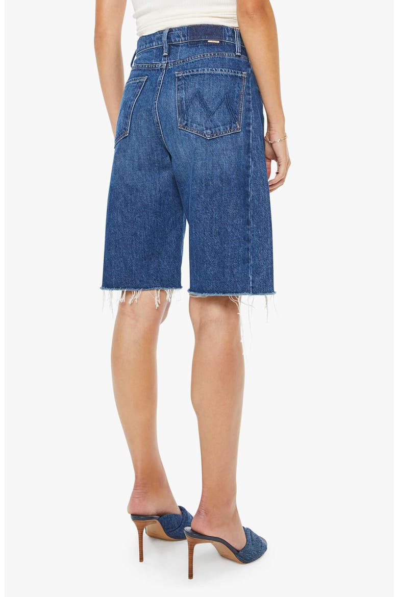 The Half-Pipe Frayed High Waist Bermuda Shorts, Alternate, color, DID YOU BRING ME ANYTHING