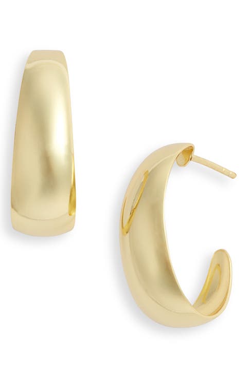 J-Hoop Earrings
