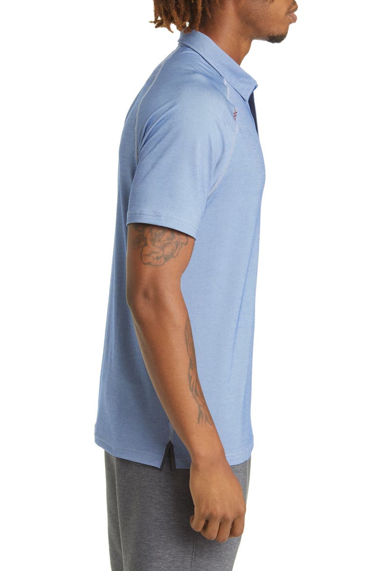 Delta Piqué Performance Polo, Alternate, color, SODALITE BLUE/ HERON