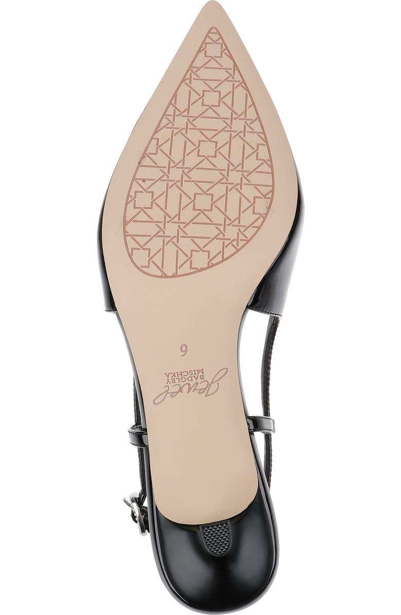 Jewel Badgley Mischka Krystia Slingback Pointed Toe Kitten Heel Pump, Alternate, color,
