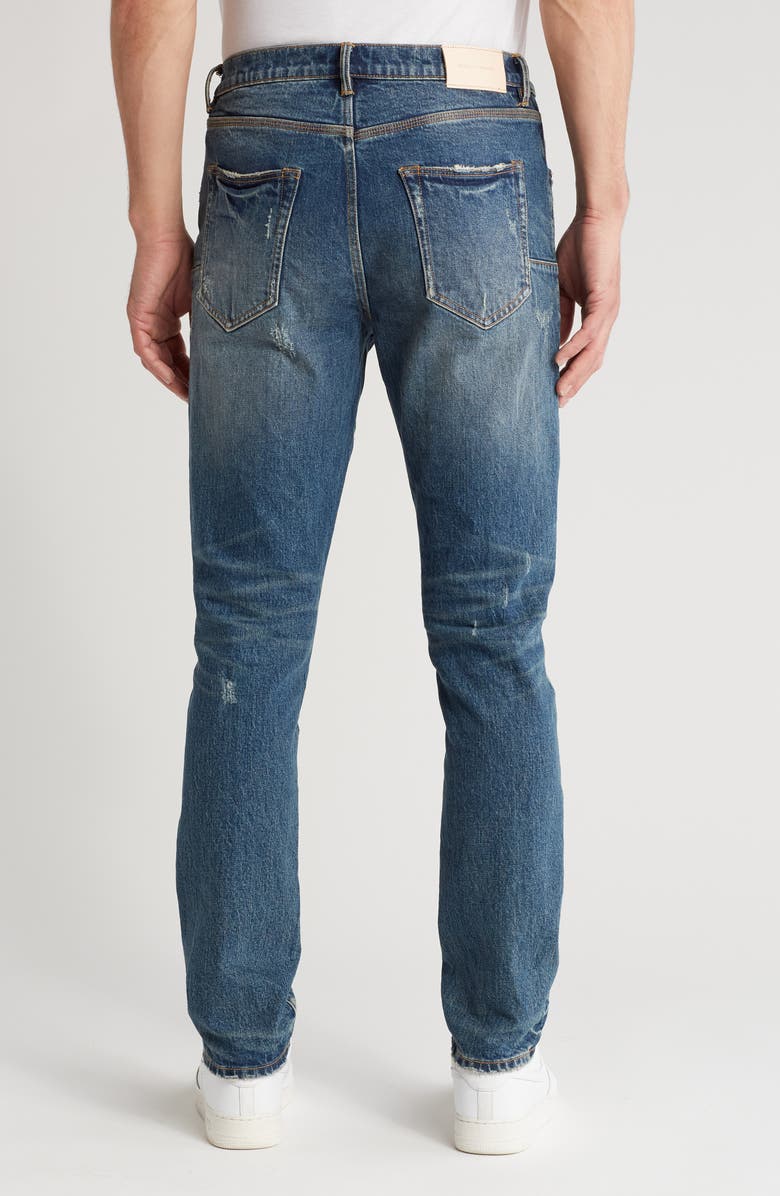 PURPLE BRAND Distressed Straight Leg Jeans, Alternate, color, 