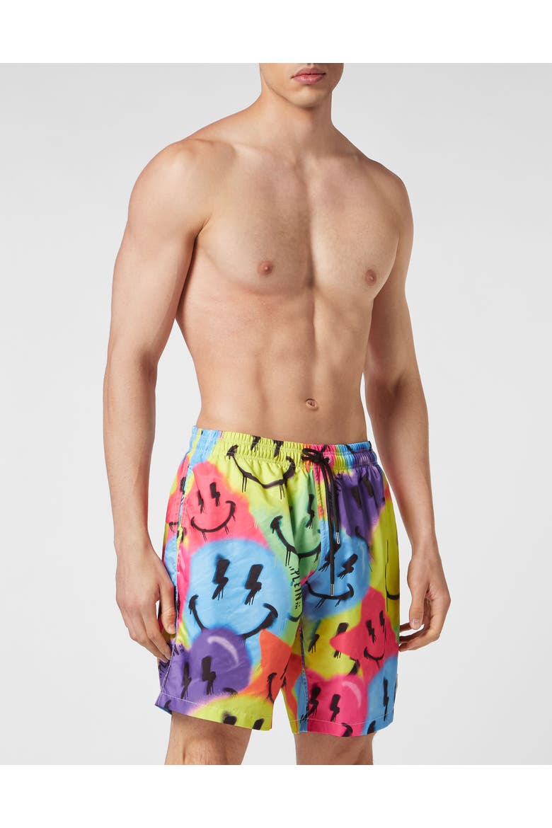 Swim-Trunks Smile Men, Main, color, multicolor