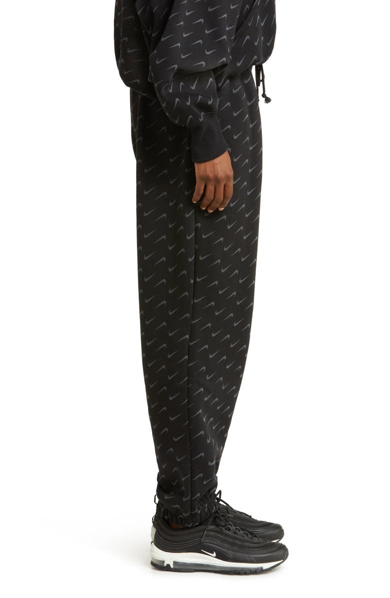 Nike Swoosh Print Cotton Blend Fleece Sweatpants, Alternate, color, 