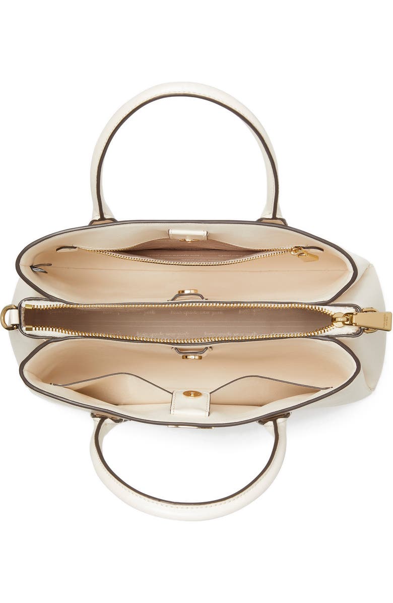Kate Spade New York serena leather satchel, Alternate, color, Parchment.