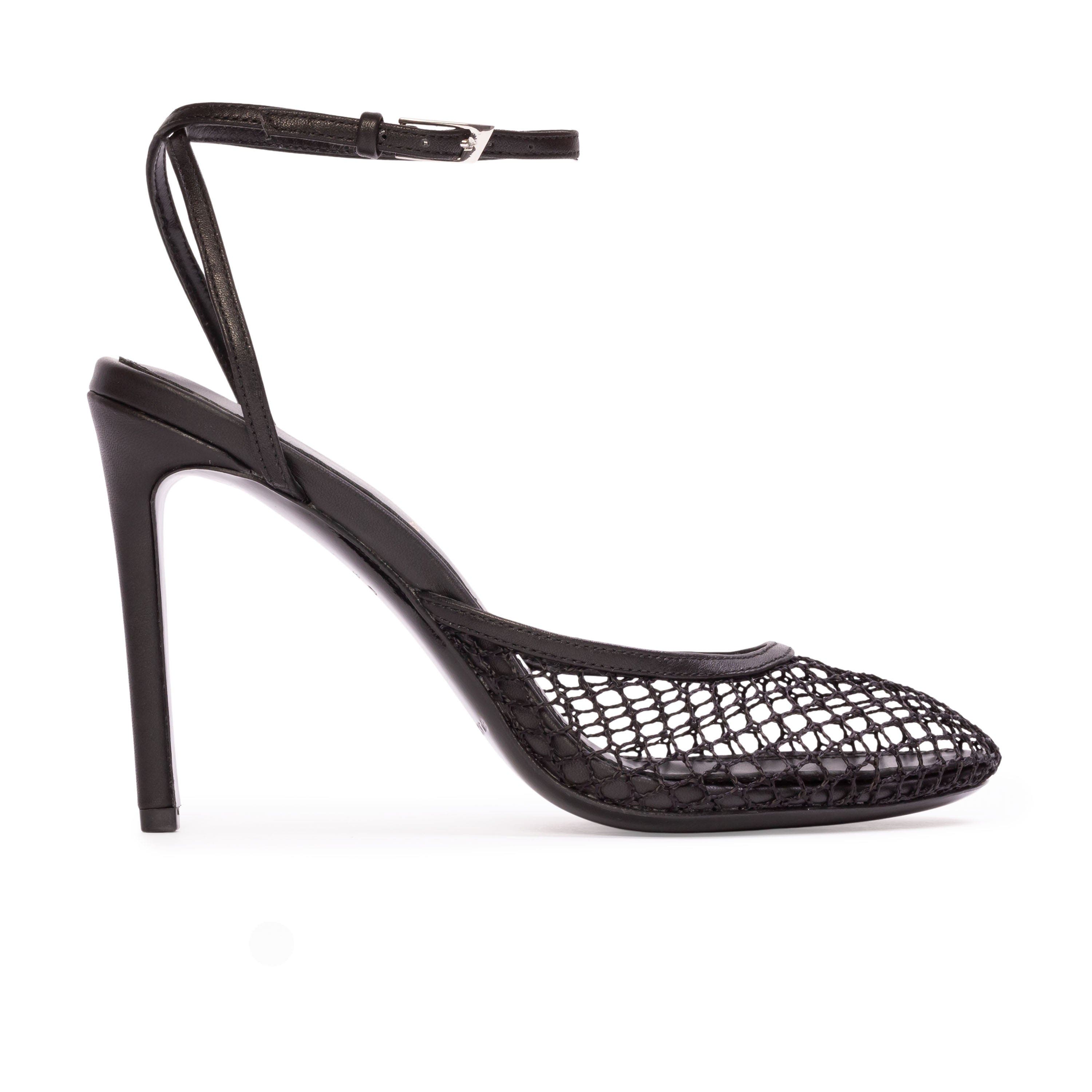 Millie100 Mesh Sandal, Main, color, Black Woven Mesh