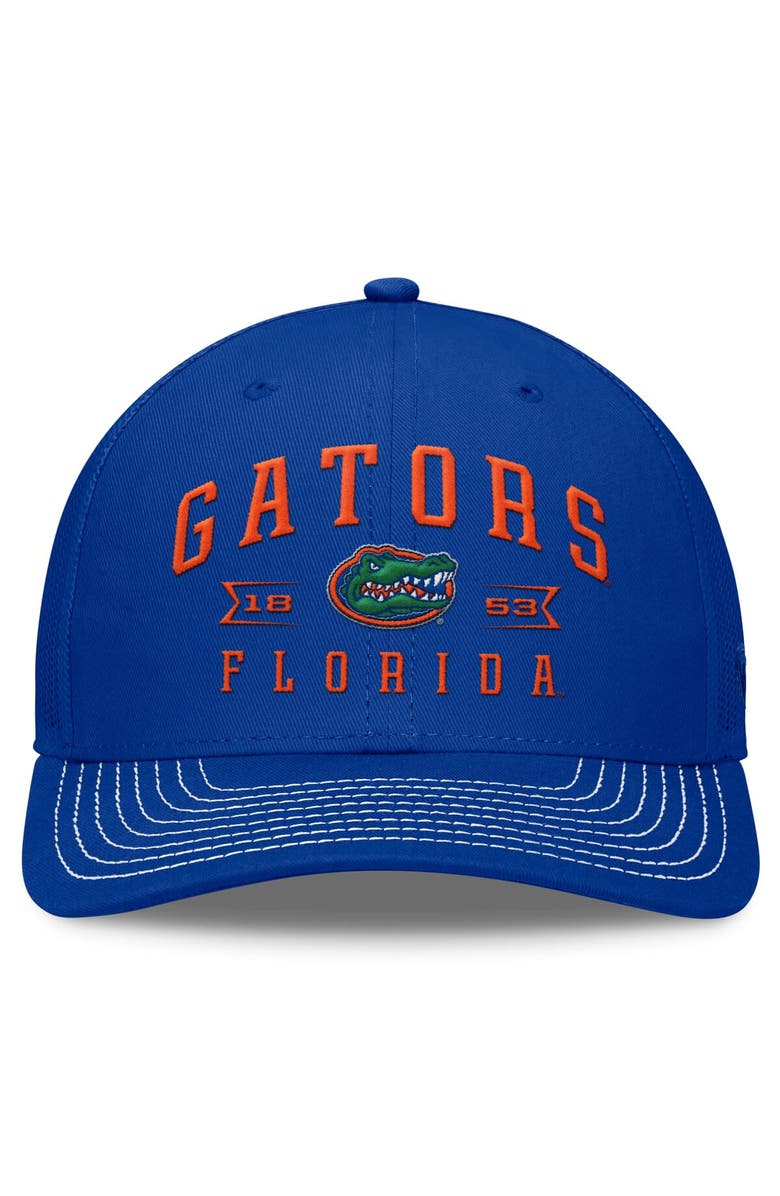 TOP OF THE WORLD Men's Top of the World Royal Florida Gators Carson Trucker Adjustable Hat, Alternate, color, Royal