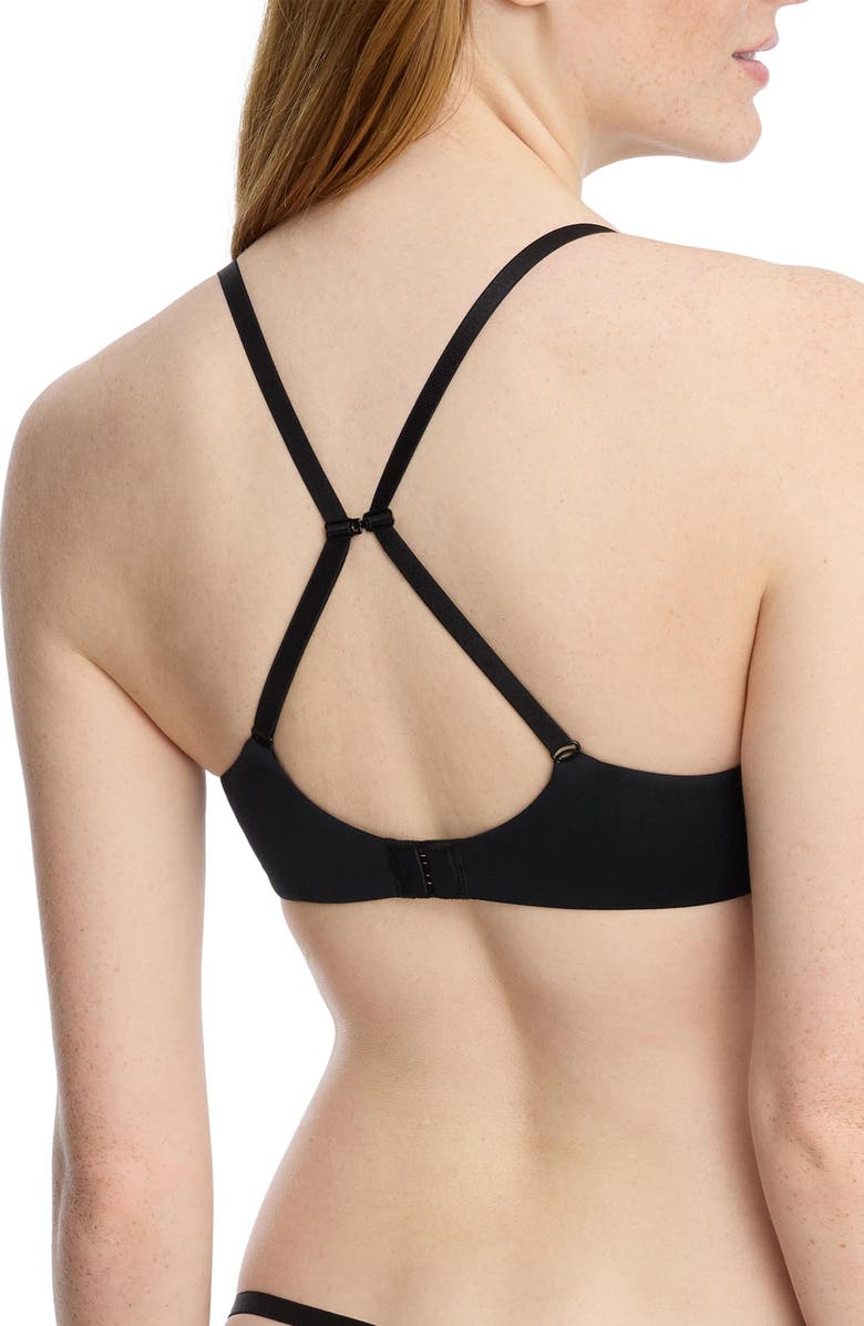 Skarlett Blue Insider Convertible T-Shirt Bra, Alternate, color, Black