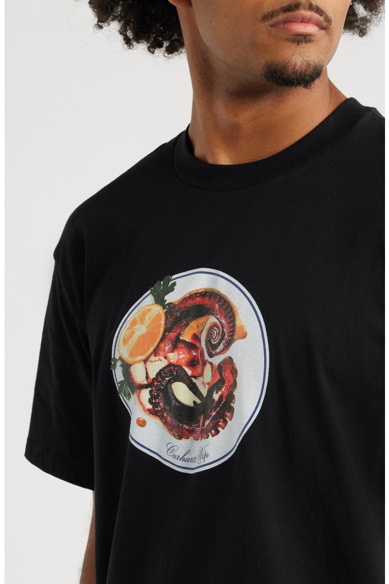 Octopus Organic Cotton Graphic T-Shirt, Alternate, color, BLACK