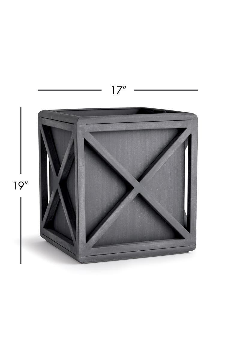 Napa Home & Garden Terrazza Outdoor Planter, Alternate, color, Black