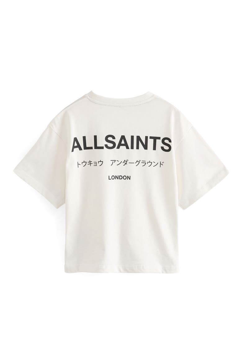 Kids' Oversize Underground Logo Graphic T-Shirt, Alternate, color, WHITE