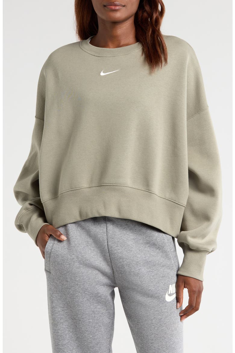 Phoenix Fleece Crewneck Sweatshirt, Main, color, LIGHT ARMY/ SAIL