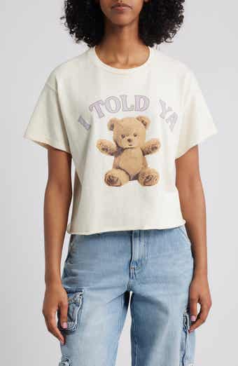 Vinyl Icons I Told Ya Bear Cotton Graphic Baby Tee