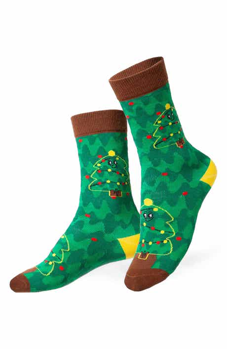 doiy Kids' Christmas Tree 3D Crew Socks