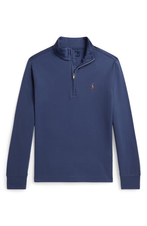 Kids' Cotton Quarter Zip Pullover (Big Kid)