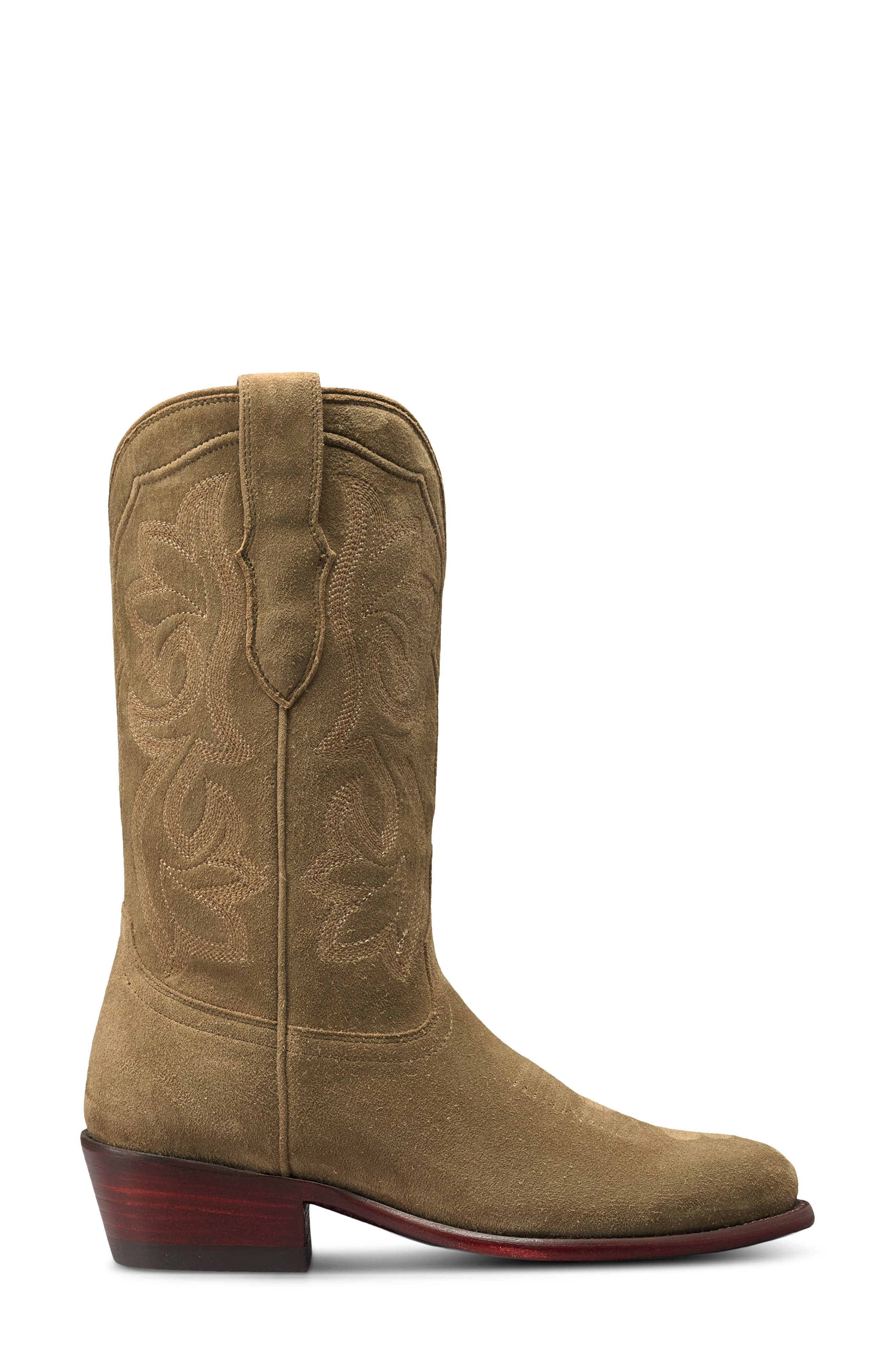 The Jamie Crossroad Cowboy Boot, Alternate, color, OLIVEWOOD