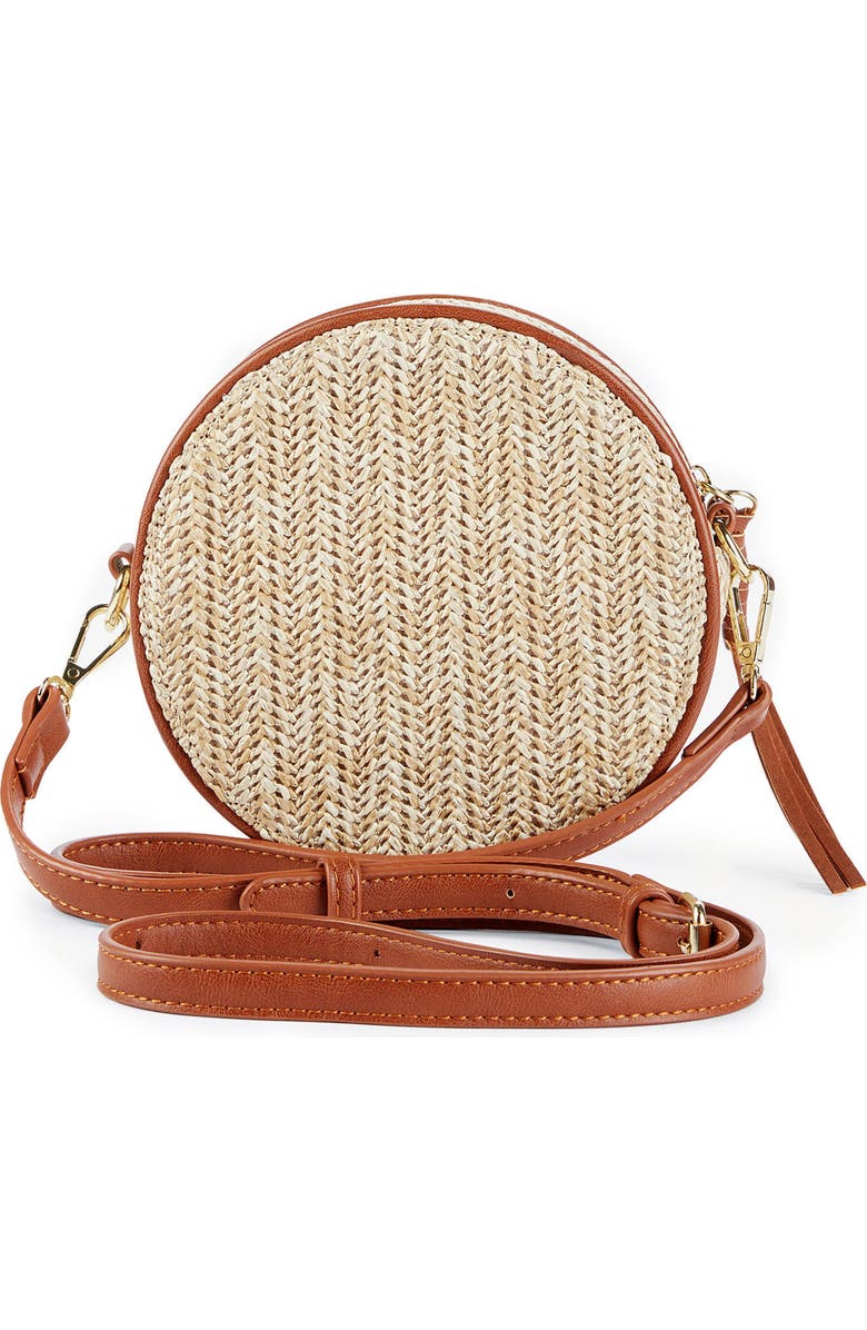 Sole Society Pipper Small Faux Leather Crossbody Bag, Main, color,