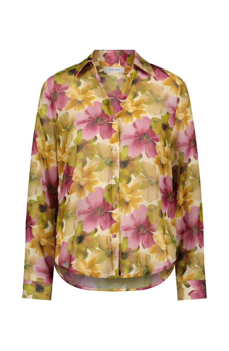The Noli Shop Ana Button Up Shirt, Alternate, color, Floral Print