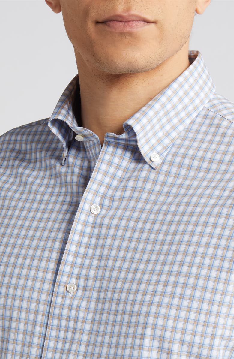 Peter Millar Crown Crafted Cole Check Performance Button-Down Shirt, Alternate, color,