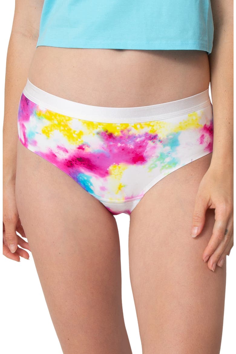 Teen Period & Leak Proof Moderate Absorbency Briefs, Main, color, GALAXY