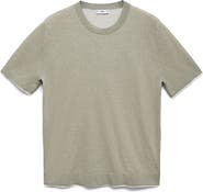 MANGO Contrast Trim Cotton Blend T-Shirt