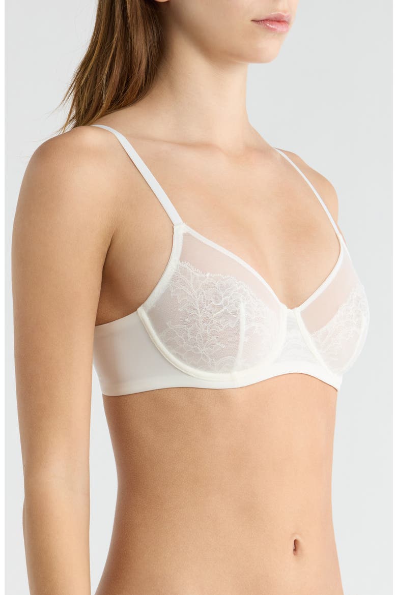 Radiance Underwire Unlined Bra, Alternate, color, WARM WHITE