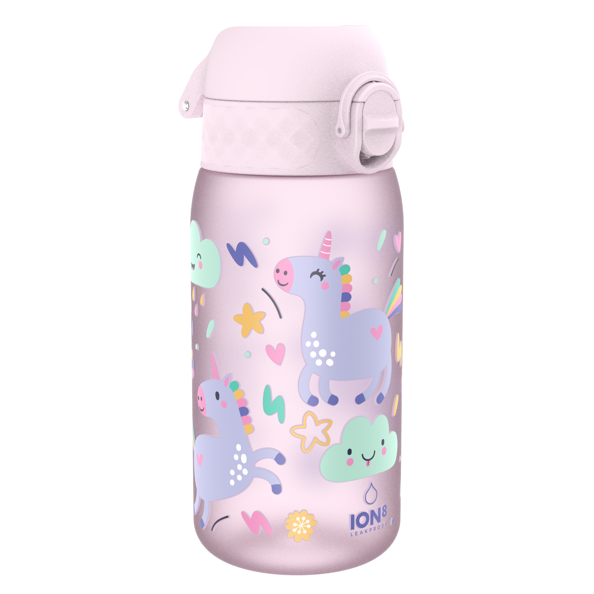 Ion8 BPA Free Recyclon Water Bottle - 12oz in Unicorns 