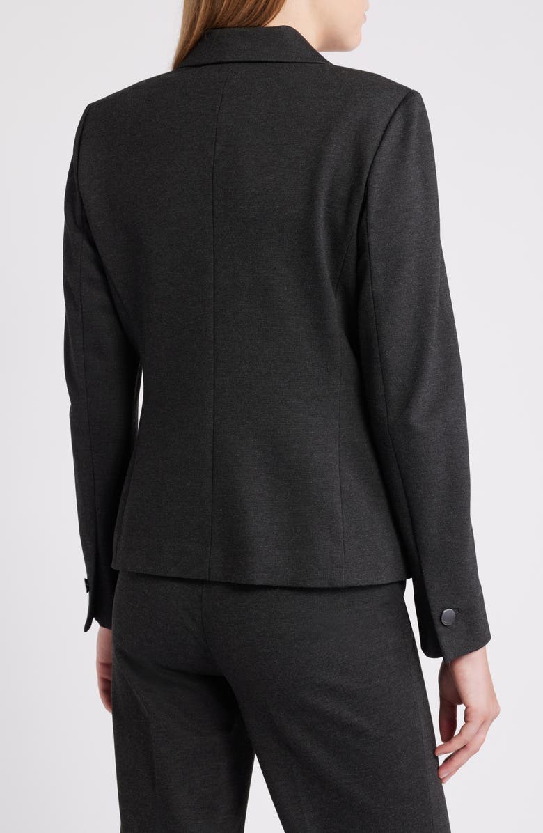 Anne Klein Compression Knit One-Button Blazer, Alternate, color,