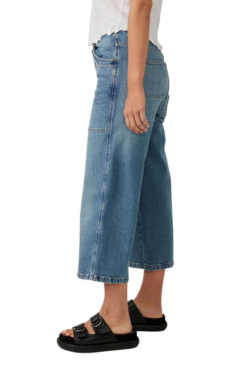 Free People Piper Mid Rise Crop Wide Leg Jeans, Alternate, color,