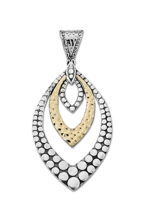 Beaded Marquise Pendant