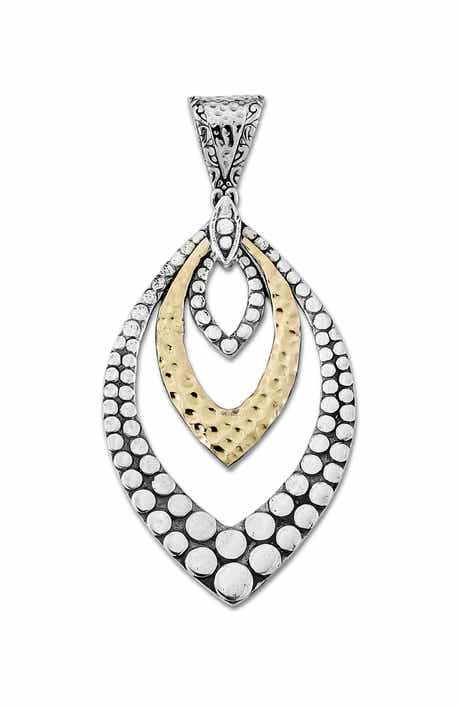 SAMUEL B. Beaded Marquise Pendant
